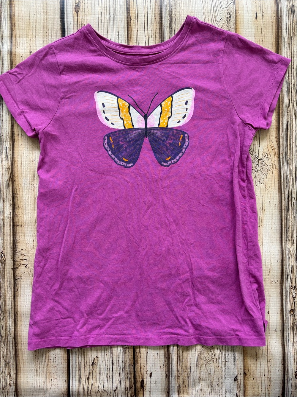 Tea Collection Magenta Butterfly Short-Sleeve Tee